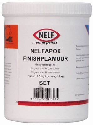 NELFAPOX FINISHING PLAMUUR (A+B), 1 kg.  1 KILO