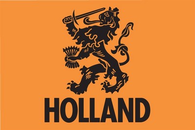 ORANJE HOLLAND VLAG 70 X 100 CM  STUK