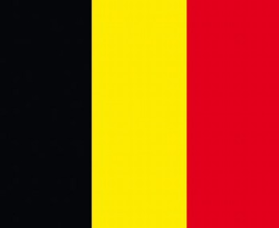 VLAG BELGIE        30 X 45 CM.  STUK