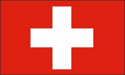 VLAG ZWITSERLAND    20 X 30 CM  STUK
