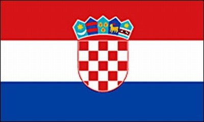 VLAG KROATIE        100X150 CM  STUK