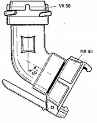 BUNK.TAPPIST.KNIE45 KR50 VK/MK  STUK