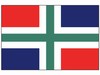 VLAG GRONINGEN      50 X 75 CM STUK